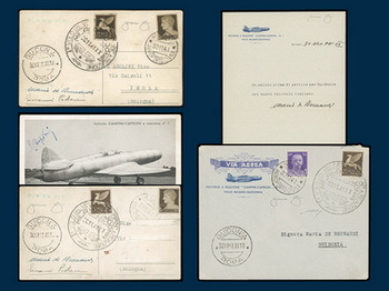30 novembre 1941, 80° anniversario del primo volo postale a reazione, Campini-Caproni